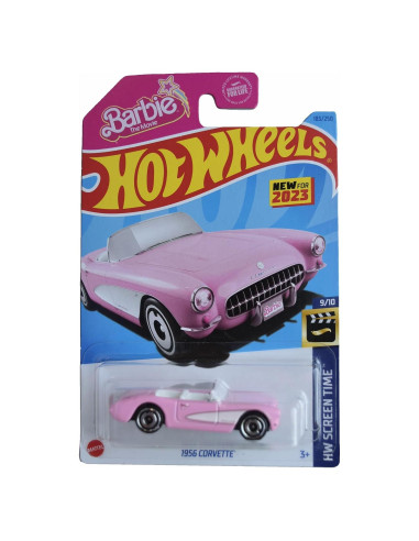 Hot Wheels Corvette 1956 Rosa 1:64 Mattel 183/250