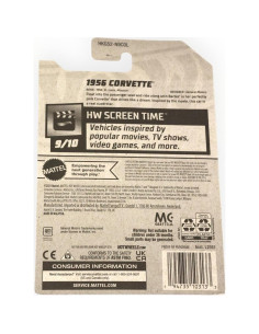 Hot Wheels Corvette 1956 Rosa 1:64 Mattel 183/250 2