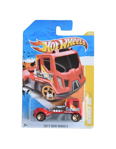 Hot Wheels Carrera Rig 2011 Escala 1:64 Rojo 50g