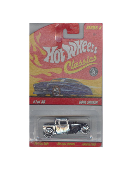 Hot Wheels 2006 Bone Shaker Plata Edición Limitada 1:64