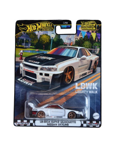 Hot Wheels LB-ER34 Nissan Skyline 1:64 Metal Blanco