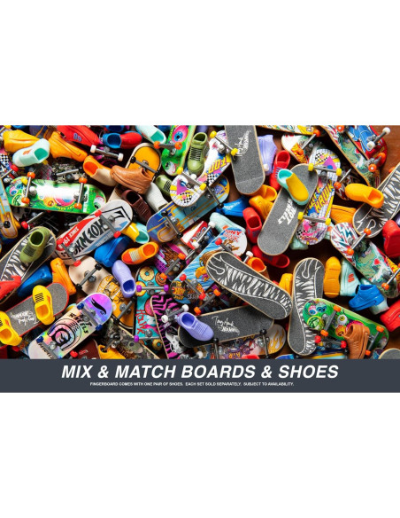 Fingerboard Hot Wheels Skate Tony Hawk con Zapatillas