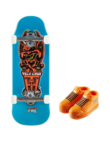 Fingerboard Hot Wheels Skate Tony Hawk con Zapatillas