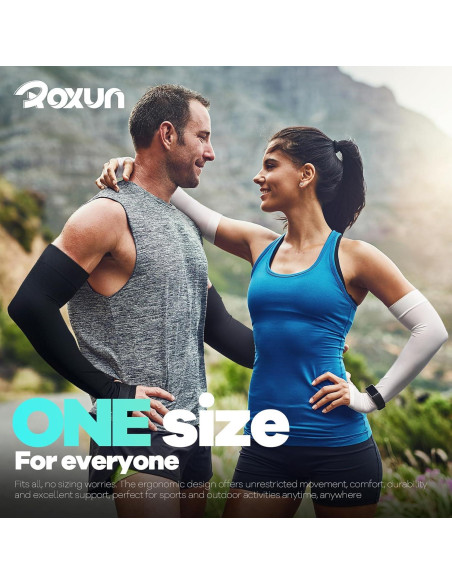 Manguitas de Compresión Roxun UV 50+ para Hombres y Mujeres Manguitas de Compresión Roxun UV 50+ para Hombres y Mujeres