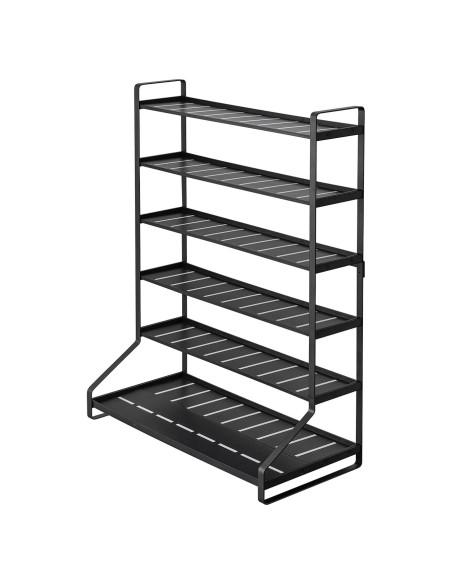 Estante de Almacenamiento Yamazaki 6 Niveles Acero Negro