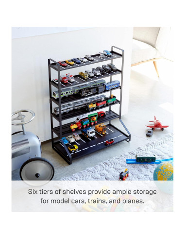 Estante de Almacenamiento Yamazaki 6 Niveles Acero Negro