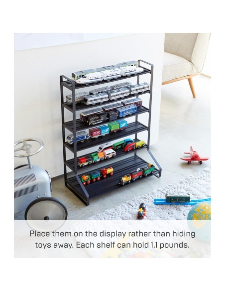 Estante de Almacenamiento Yamazaki 6 Niveles Acero Negro