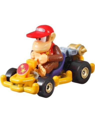 Coche de Metal Hot Wheels Mario Kart Diddy Kong 1:64