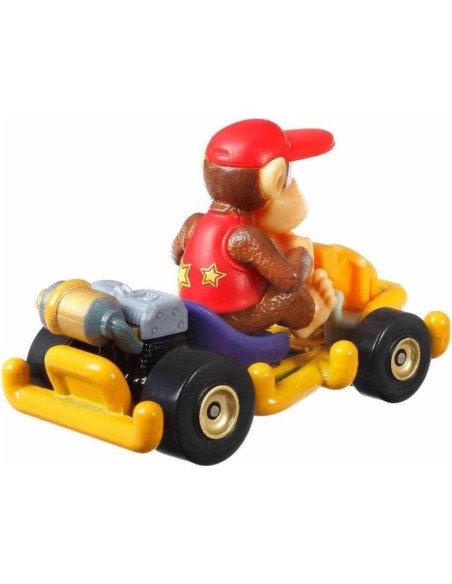 Coche de Metal Hot Wheels Mario Kart Diddy Kong 1:64