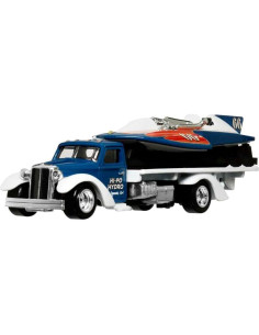 Hot Wheels Camión de Transporte y Vehículo de Carrera 1:64 2