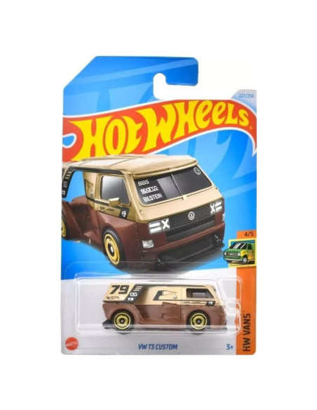 Hot Wheels VW T3 Furgoneta Personalizada 1:64 Marrón/Oro