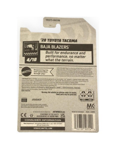 Hot Wheels Toyota Tacoma 2020 Escala 1:64 Metal Blanco 2