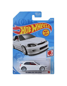 Hot Wheels Honda Civic Type R EK9 Blanco 1:64 Mattel