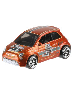 Hot Wheels id Fiat 500e - Vehículo de Carrera con Chip NFC