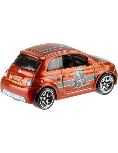 Hot Wheels id Fiat 500e - Vehículo de Carrera con Chip NFC