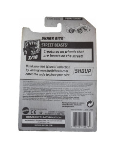 Hot Wheels Mordida de Tiburón - Bestias de la Calle Verde 2