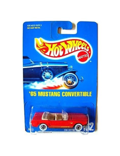Hot Wheels Ford Mustang Convertible 1965 Rojo 1:64 Coleccionable