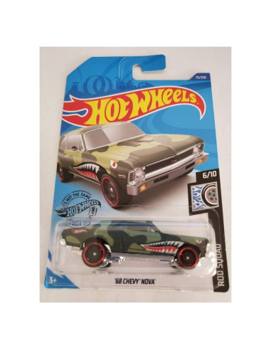Hot Wheels 2020 Rod Squad '68 Chevy Nova Escala 1:64