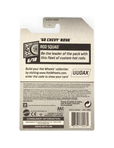 Hot Wheels 2020 Rod Squad '68 Chevy Nova Escala 1:64 2