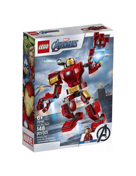 LEGO Marvel Avengers Iron Man Mech 76140 - Juguete de Construcción 148 Piezas