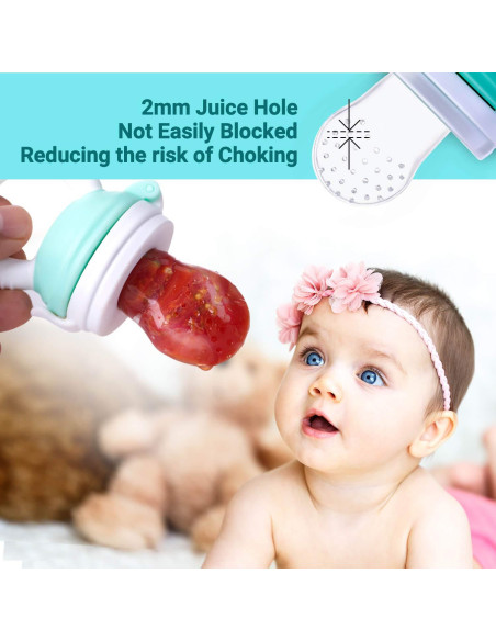 Chupete Alimentador de Frutas Jochebed - Silicona 6 Piezas