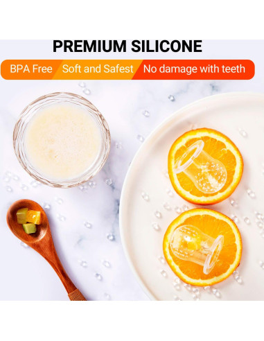 Chupete Alimentador de Frutas Jochebed - Silicona 6 Piezas