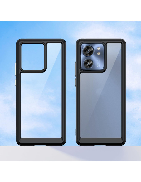 Funda de Cristal para Motorola Edge 2023 - TPU Delgado y PC Duro Funda de Cristal para Motorola Edge 2023 - TPU Delgado y PC Duro