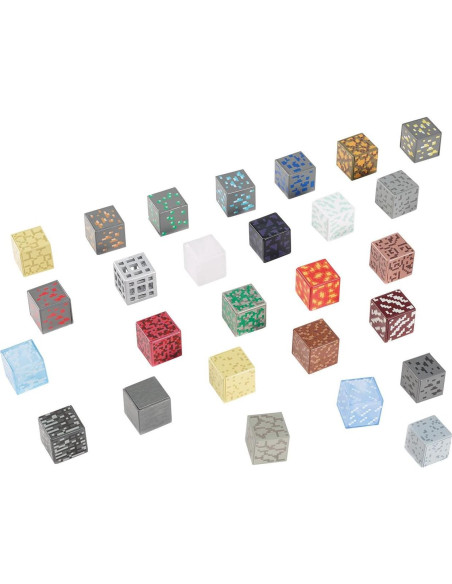 Tabla Periódica de Elementos Minecraft Mattel - 27 Bloques 2.54 cm