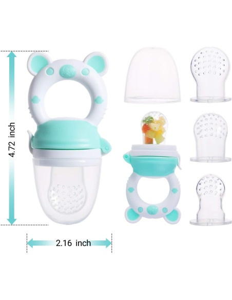 Chupete Alimentador de Frutas Jochebed - Silicona 6 Piezas