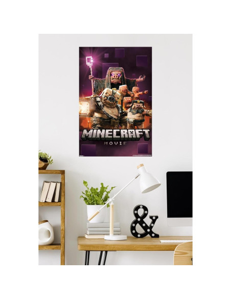 Póster de Cerdo A Minecraft Movie Trends International 86.4x57 cm