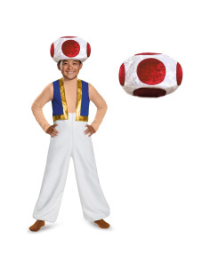 Disfraz Deluxe Toad Super Mario Bros. 10-12 años