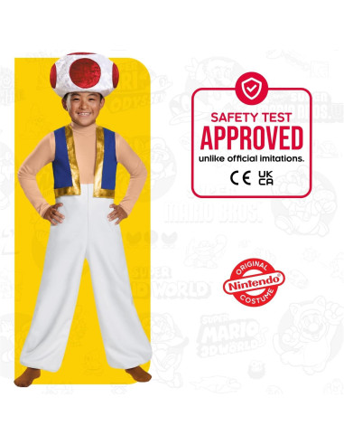 Disfraz Deluxe Toad Super Mario Bros. 10-12 años