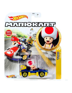 Auto de Juguete Hot Wheels Mario Kart Toad Mach 8 1:64
