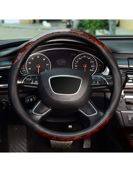 Funda de Volante KAFEEK de Madera 35.56-36.20 cm Negro