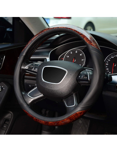 Funda de Volante KAFEEK de Madera 35.56-36.20 cm Negro