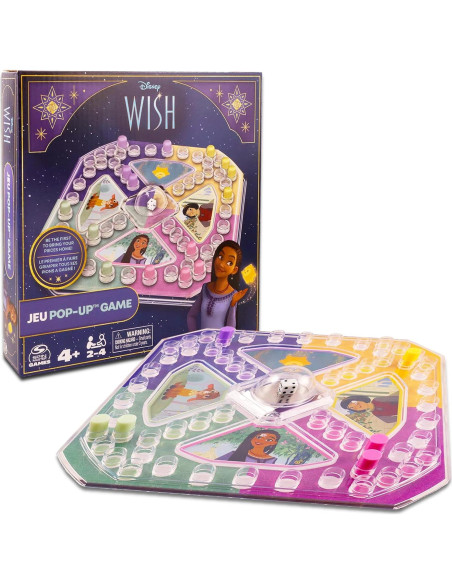 Juego de Mesa Pop Up Disney Wish - 3 Piezas para Niños