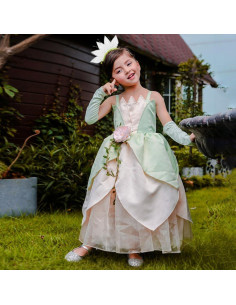Accesorios de disfraz princesa Tiana Yosbabe para niñas 2