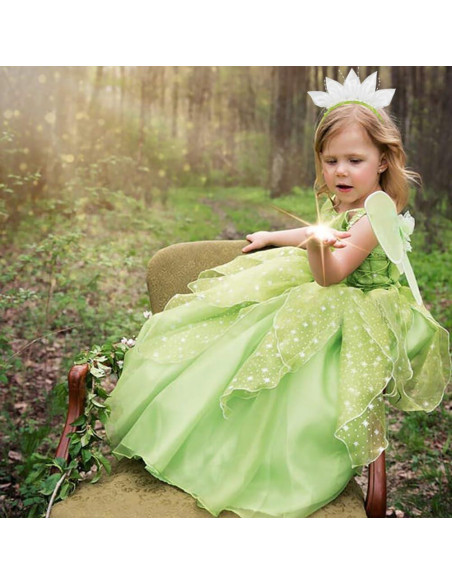 Accesorios de disfraz princesa Tiana Yosbabe para niñas