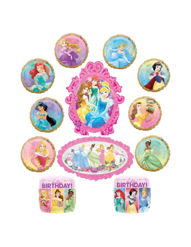 Suministros Fiesta Cumpleaños Princesa Anagram 8 Globos