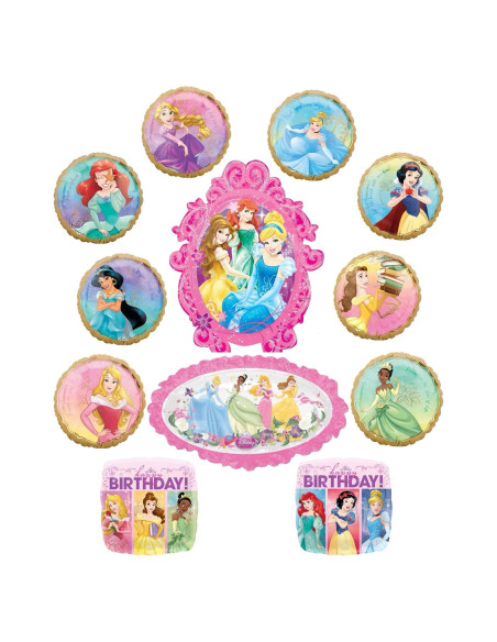 Suministros Fiesta Cumpleaños Princesa Anagram 8 Globos