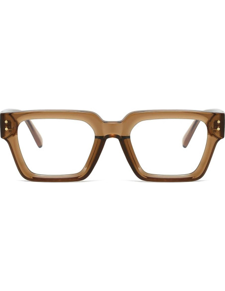 Gafas NIDOVIX Cuadradas Negras Unisex Sin Prescripción