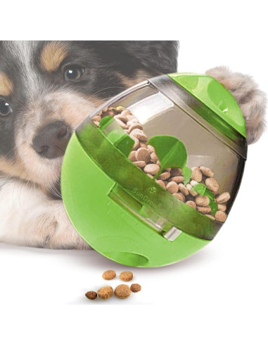 Pelota de Golosinas SunGrow Verde para Conejos y Mascotas Pequeñas