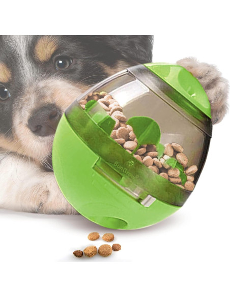 Pelota de Golosinas SunGrow Verde para Conejos y Mascotas Pequeñas