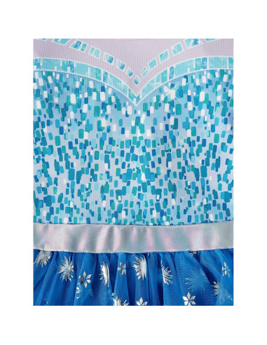 Vestido de Tutu en Capas Elsa Disney para Niñas 10-12 Años Azul