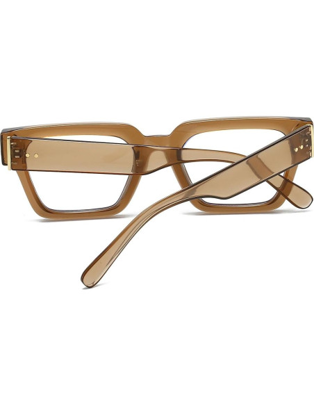 Gafas NIDOVIX Cuadradas Negras Unisex Sin Prescripción