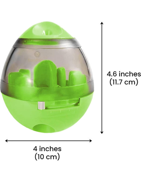 Pelota de Golosinas SunGrow Verde para Conejos y Mascotas Pequeñas
