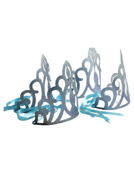 Coronas de Elsa para Fiesta de Frozen - Paquete de 12