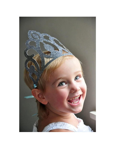 Coronas de Elsa para Fiesta de Frozen - Paquete de 12