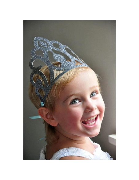 Coronas de Elsa para Fiesta de Frozen - Paquete de 12
