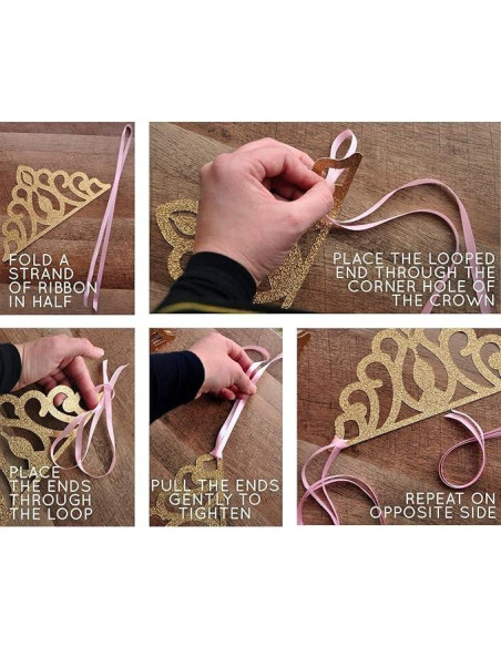 Coronas de Elsa para Fiesta de Frozen - Paquete de 12